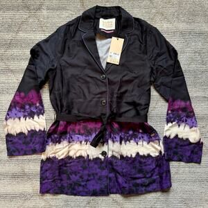 Scotch & Soda Anthropologie Pajama Blazer Tie Dye Boho Drapey Womens Sz S